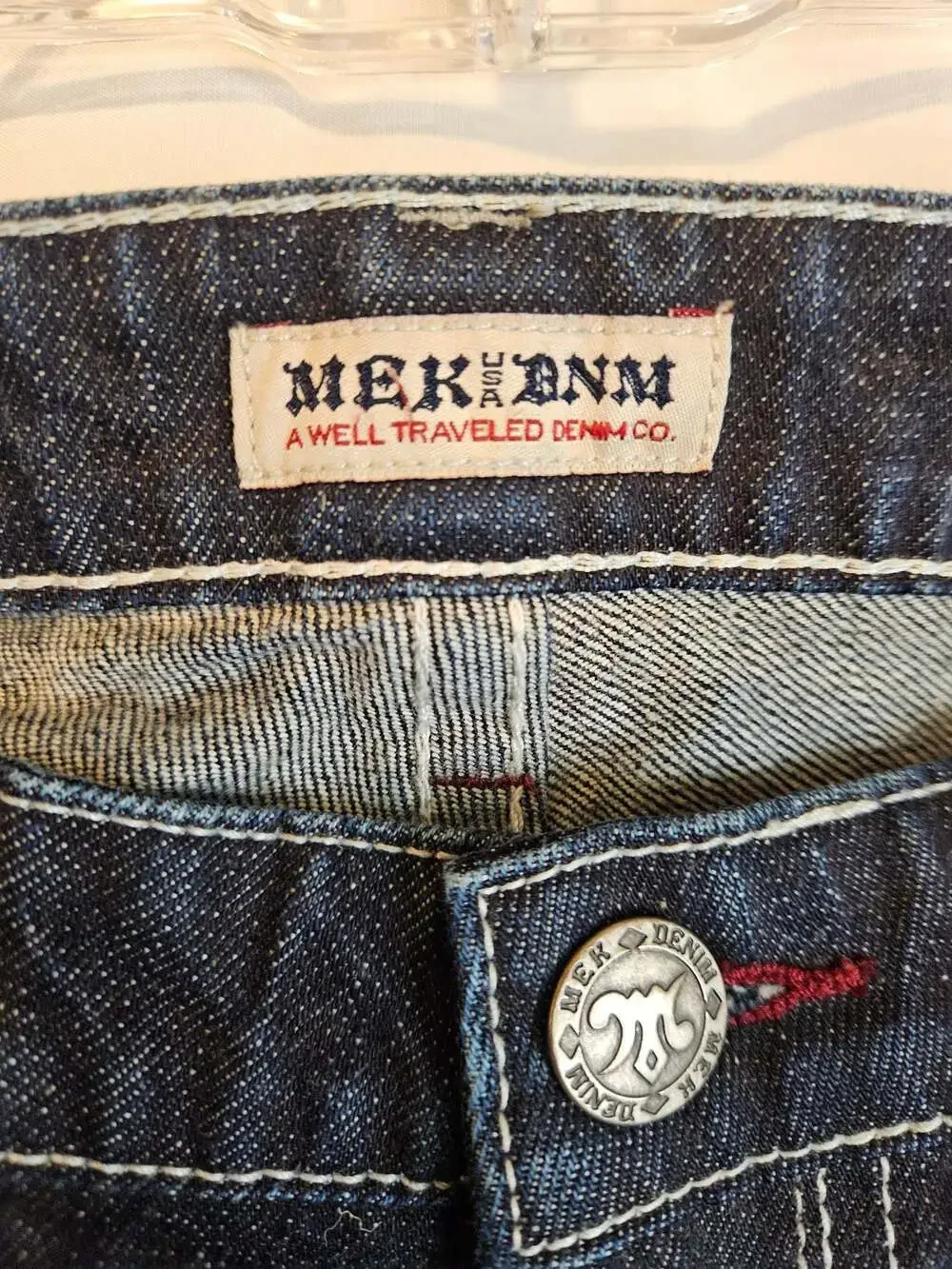 Mek Denim Kansas Boot Cut Jeans Women's Size 26x34 Dark Wash